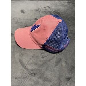 Johnnie O Trucker Hat Cap Snap Back Pink Surfer Board Casual Golf Adult Navy